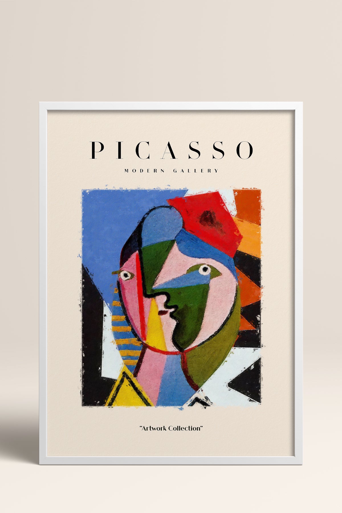 HOMEPACK Ahşap Çerçeveli Tablo Çerçeveli Poster Sanatsal Modern Duvar Dekoru PICASSO-15