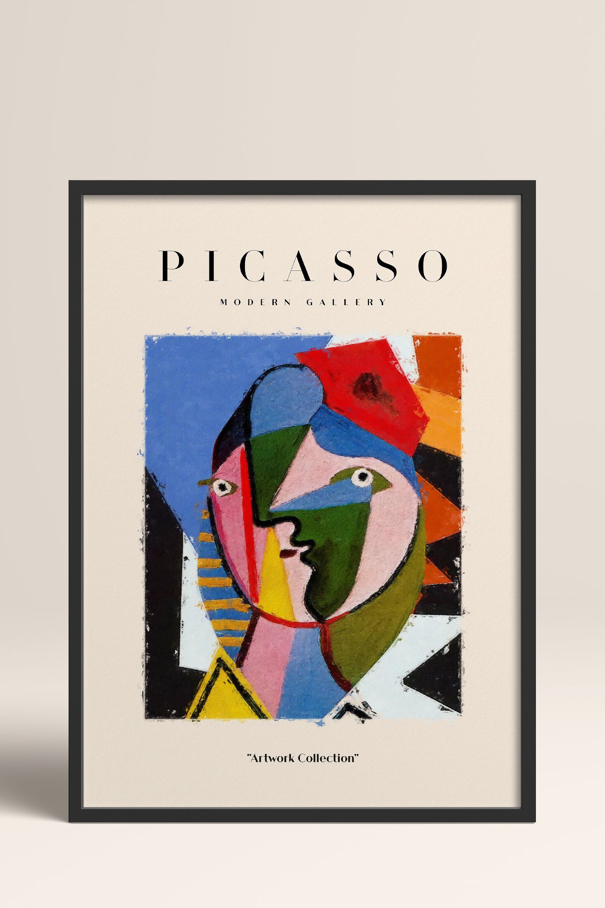 HOMEPACK Ahşap Çerçeveli Tablo Çerçeveli Poster Sanatsal Modern Duvar Dekoru PICASSO-15
