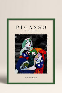 HOMEPACK Ahşap Çerçeveli Tablo Çerçeveli Poster Sanatsal Modern Duvar Dekoru PICASSO-16
