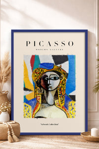 HOMEPACK Ahşap Çerçeveli Tablo Çerçeveli Poster Sanatsal Modern Duvar Dekoru PICASSO-17