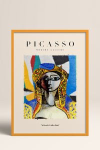 HOMEPACK Ahşap Çerçeveli Tablo Çerçeveli Poster Sanatsal Modern Duvar Dekoru PICASSO-17