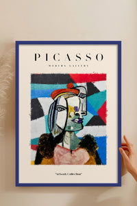 HOMEPACK Ahşap Çerçeveli Tablo Çerçeveli Poster Sanatsal Modern Duvar Dekoru PICASSO-19