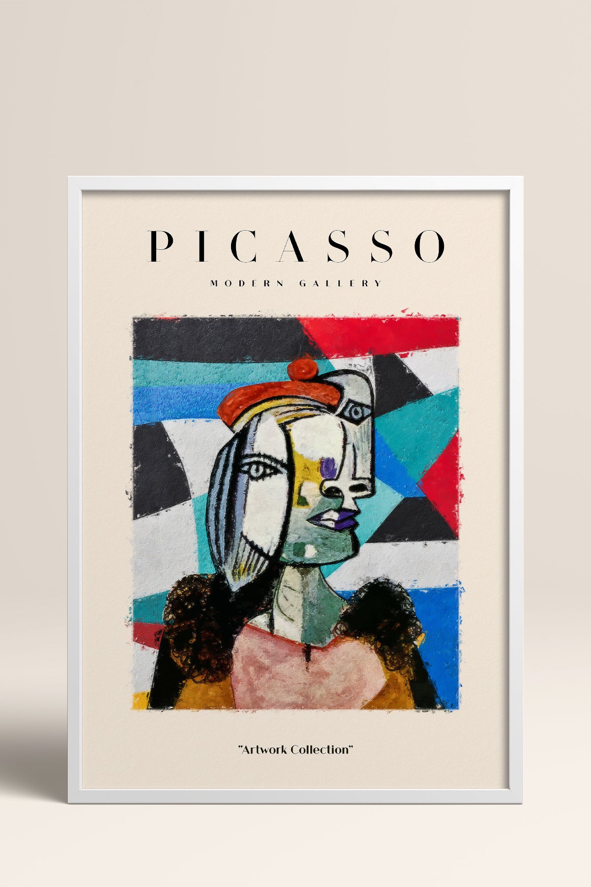 HOMEPACK Ahşap Çerçeveli Tablo Çerçeveli Poster Sanatsal Modern Duvar Dekoru PICASSO-19