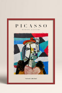 HOMEPACK Ahşap Çerçeveli Tablo Çerçeveli Poster Sanatsal Modern Duvar Dekoru PICASSO-19