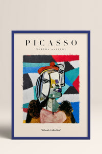 HOMEPACK Ahşap Çerçeveli Tablo Çerçeveli Poster Sanatsal Modern Duvar Dekoru PICASSO-19