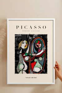 HOMEPACK Ahşap Çerçeveli Tablo Çerçeveli Poster Sanatsal Modern Duvar Dekoru PICASSO-20