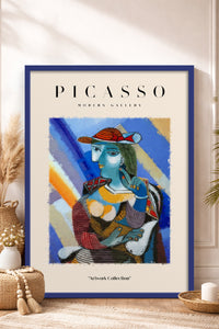 HOMEPACK Ahşap Çerçeveli Tablo Çerçeveli Poster Sanatsal Modern Duvar Dekoru PICASSO-21