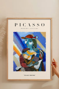 HOMEPACK Ahşap Çerçeveli Tablo Çerçeveli Poster Sanatsal Modern Duvar Dekoru PICASSO-21