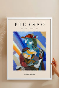 HOMEPACK Ahşap Çerçeveli Tablo Çerçeveli Poster Sanatsal Modern Duvar Dekoru PICASSO-21