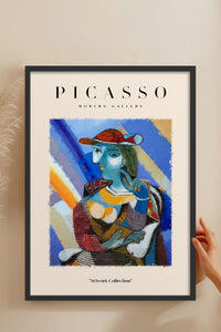 HOMEPACK Ahşap Çerçeveli Tablo Çerçeveli Poster Sanatsal Modern Duvar Dekoru PICASSO-21