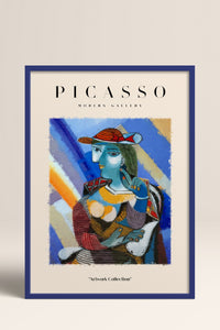 HOMEPACK Ahşap Çerçeveli Tablo Çerçeveli Poster Sanatsal Modern Duvar Dekoru PICASSO-21