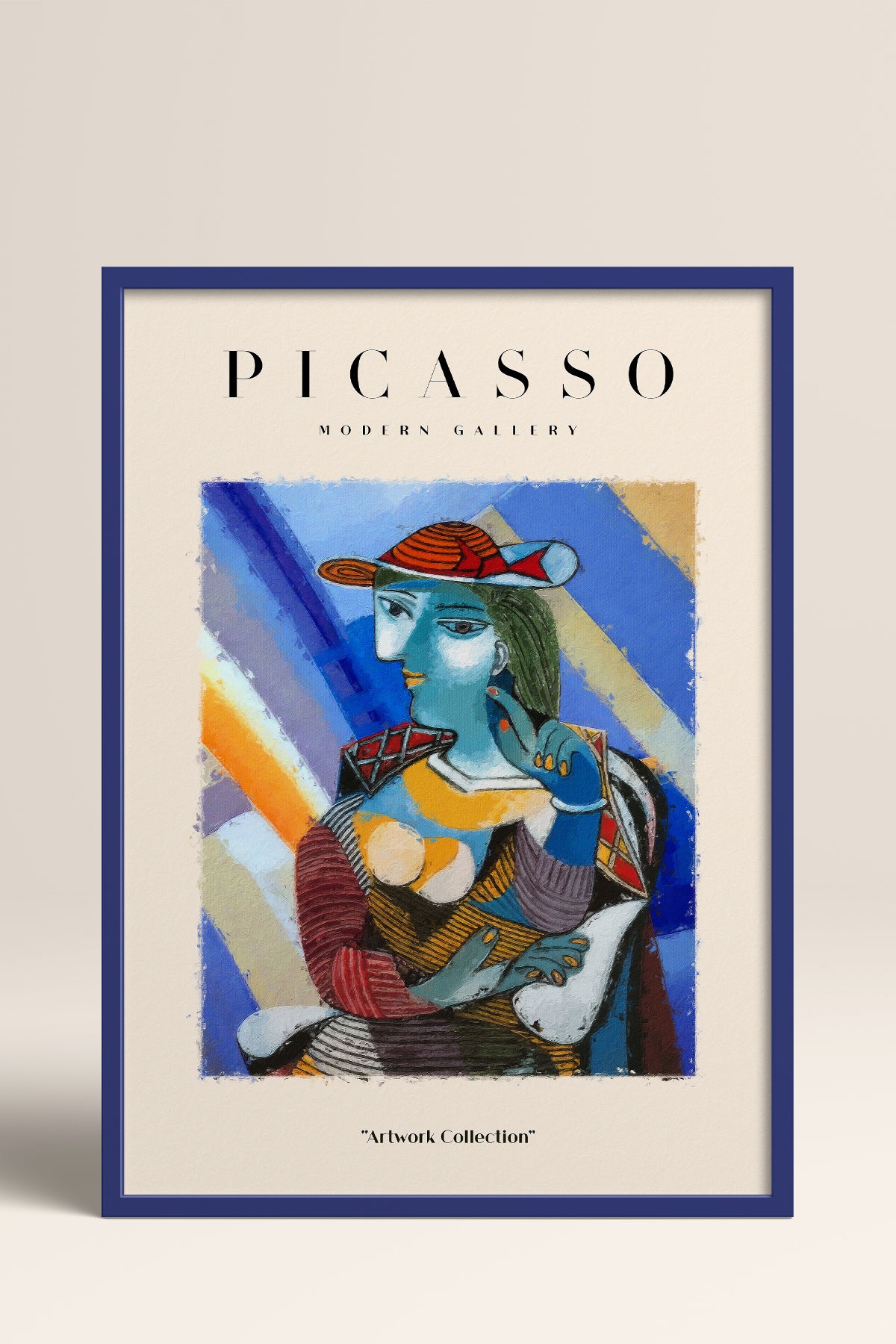 HOMEPACK Ahşap Çerçeveli Tablo Çerçeveli Poster Sanatsal Modern Duvar Dekoru PICASSO-21