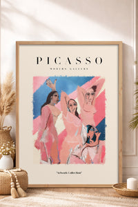 HOMEPACK Ahşap Çerçeveli Tablo Çerçeveli Poster Sanatsal Modern Duvar Dekoru PICASSO-22