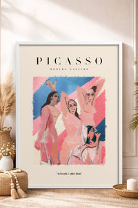 HOMEPACK Ahşap Çerçeveli Tablo Çerçeveli Poster Sanatsal Modern Duvar Dekoru PICASSO-22