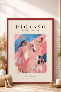 HOMEPACK Ahşap Çerçeveli Tablo Çerçeveli Poster Sanatsal Modern Duvar Dekoru PICASSO-22