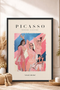 HOMEPACK Ahşap Çerçeveli Tablo Çerçeveli Poster Sanatsal Modern Duvar Dekoru PICASSO-22