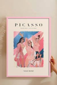 HOMEPACK Ahşap Çerçeveli Tablo Çerçeveli Poster Sanatsal Modern Duvar Dekoru PICASSO-22