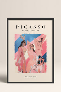 HOMEPACK Ahşap Çerçeveli Tablo Çerçeveli Poster Sanatsal Modern Duvar Dekoru PICASSO-22