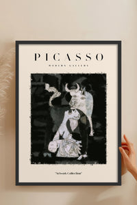 HOMEPACK Ahşap Çerçeveli Tablo Çerçeveli Poster Sanatsal Modern Duvar Dekoru PICASSO-23