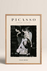 HOMEPACK Ahşap Çerçeveli Tablo Çerçeveli Poster Sanatsal Modern Duvar Dekoru PICASSO-23