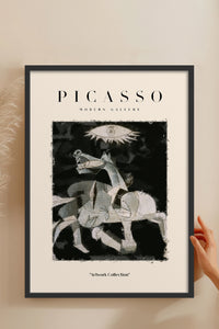 HOMEPACK Ahşap Çerçeveli Tablo Çerçeveli Poster Sanatsal Modern Duvar Dekoru PICASSO-24
