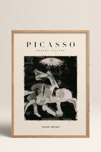 HOMEPACK Ahşap Çerçeveli Tablo Çerçeveli Poster Sanatsal Modern Duvar Dekoru PICASSO-24