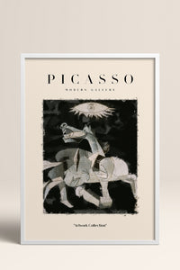 HOMEPACK Ahşap Çerçeveli Tablo Çerçeveli Poster Sanatsal Modern Duvar Dekoru PICASSO-24
