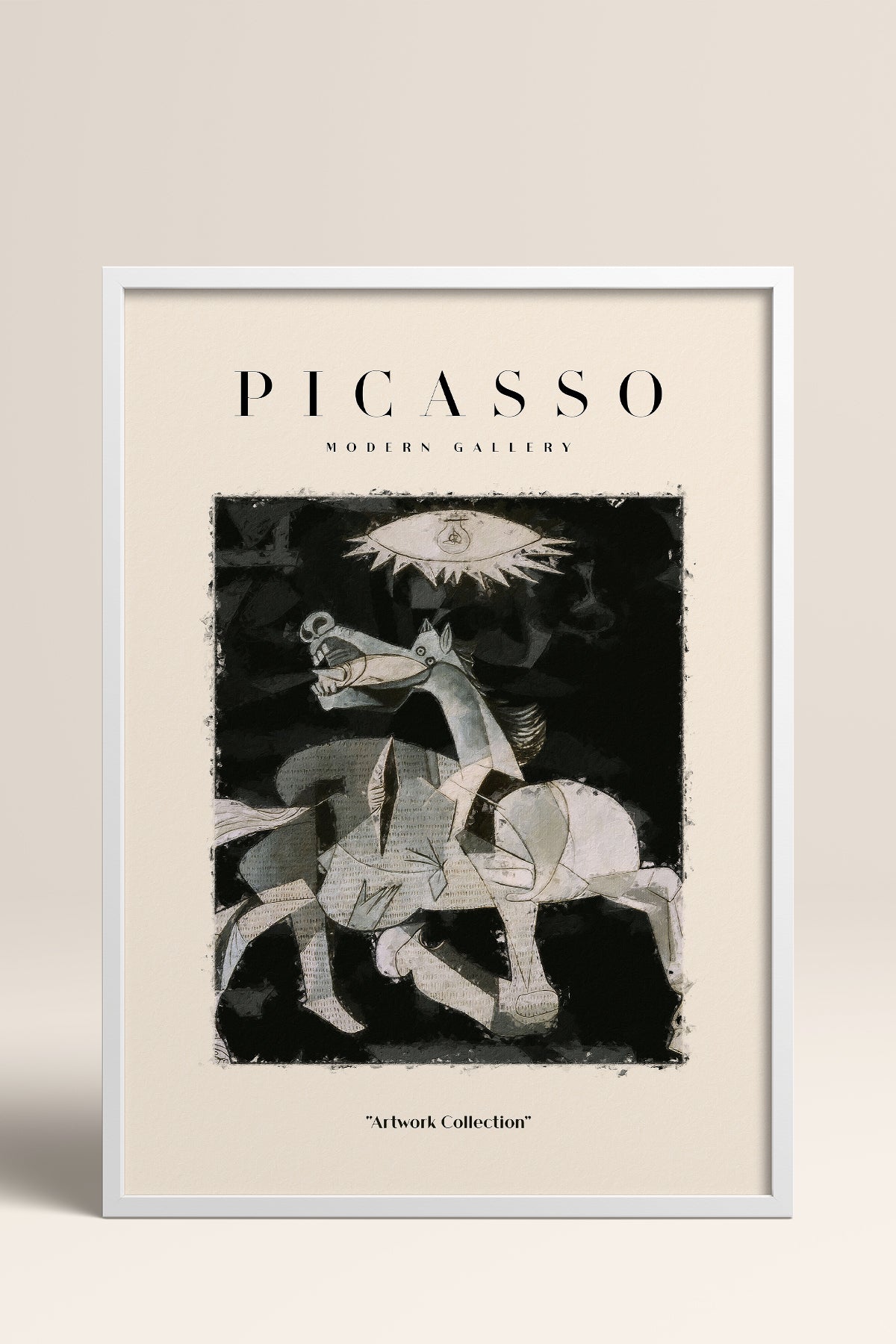 HOMEPACK Ahşap Çerçeveli Tablo Çerçeveli Poster Sanatsal Modern Duvar Dekoru PICASSO-24