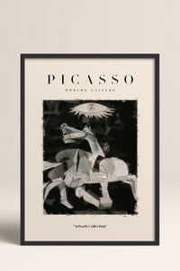HOMEPACK Ahşap Çerçeveli Tablo Çerçeveli Poster Sanatsal Modern Duvar Dekoru PICASSO-24