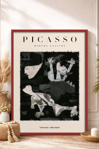 HOMEPACK Ahşap Çerçeveli Tablo Çerçeveli Poster Sanatsal Modern Duvar Dekoru PICASSO-25