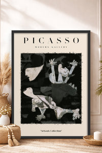 HOMEPACK Ahşap Çerçeveli Tablo Çerçeveli Poster Sanatsal Modern Duvar Dekoru PICASSO-25