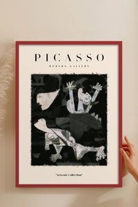HOMEPACK Ahşap Çerçeveli Tablo Çerçeveli Poster Sanatsal Modern Duvar Dekoru PICASSO-25