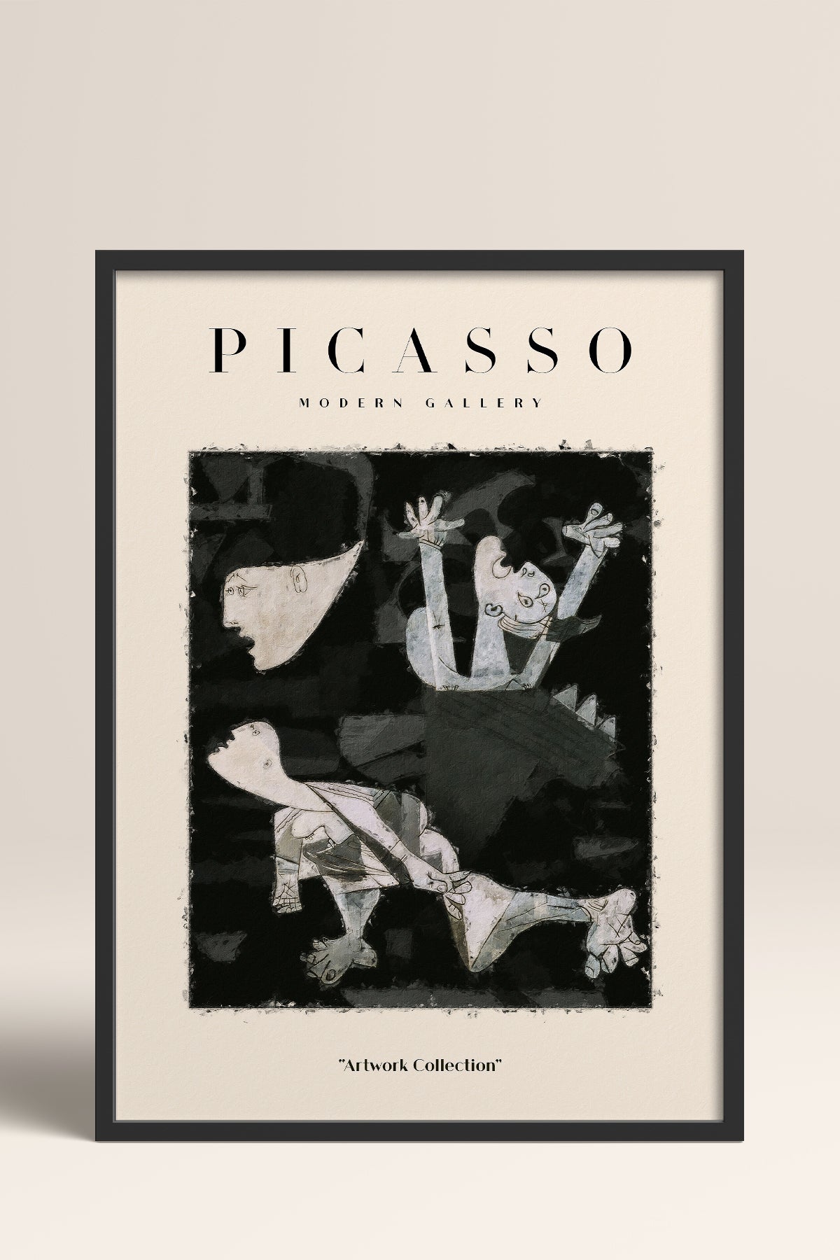 HOMEPACK Ahşap Çerçeveli Tablo Çerçeveli Poster Sanatsal Modern Duvar Dekoru PICASSO-25