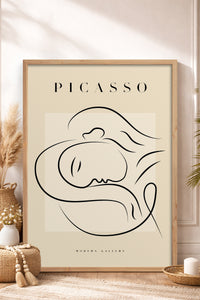 HOMEPACK Ahşap Çerçeveli Tablo Çerçeveli Poster Sanatsal Modern Duvar Dekoru PICASSO-29