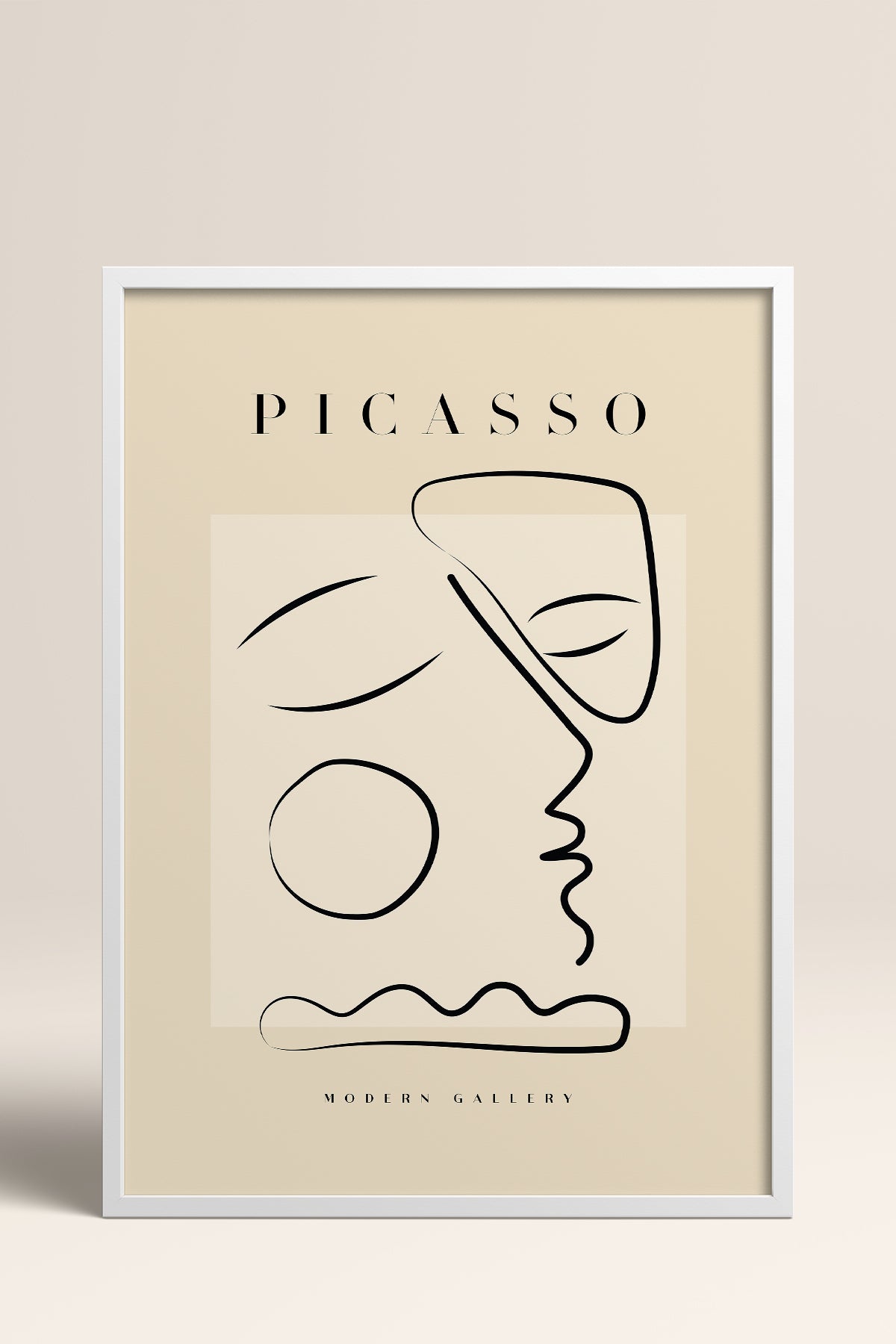 HOMEPACK Ahşap Çerçeveli Tablo Çerçeveli Poster Sanatsal Modern Duvar Dekoru PICASSO-30