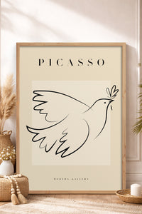 HOMEPACK Ahşap Çerçeveli Tablo Çerçeveli Poster Sanatsal Modern Duvar Dekoru PICASSO-31