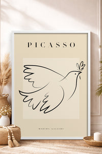 HOMEPACK Ahşap Çerçeveli Tablo Çerçeveli Poster Sanatsal Modern Duvar Dekoru PICASSO-31