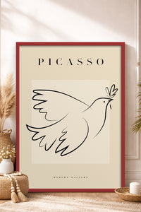 HOMEPACK Ahşap Çerçeveli Tablo Çerçeveli Poster Sanatsal Modern Duvar Dekoru PICASSO-31