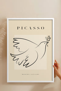 HOMEPACK Ahşap Çerçeveli Tablo Çerçeveli Poster Sanatsal Modern Duvar Dekoru PICASSO-31