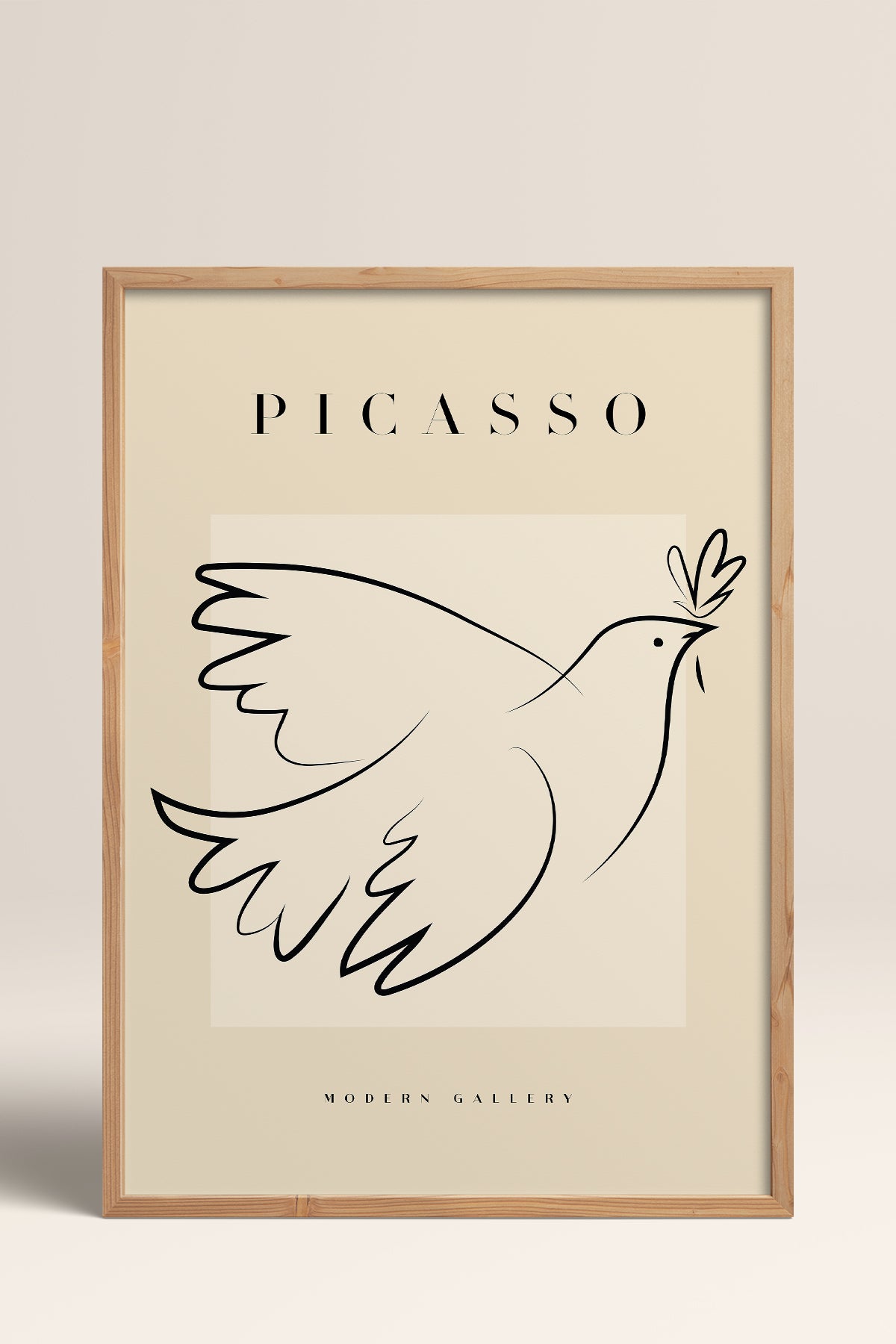 HOMEPACK Ahşap Çerçeveli Tablo Çerçeveli Poster Sanatsal Modern Duvar Dekoru PICASSO-31