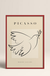 HOMEPACK Ahşap Çerçeveli Tablo Çerçeveli Poster Sanatsal Modern Duvar Dekoru PICASSO-31