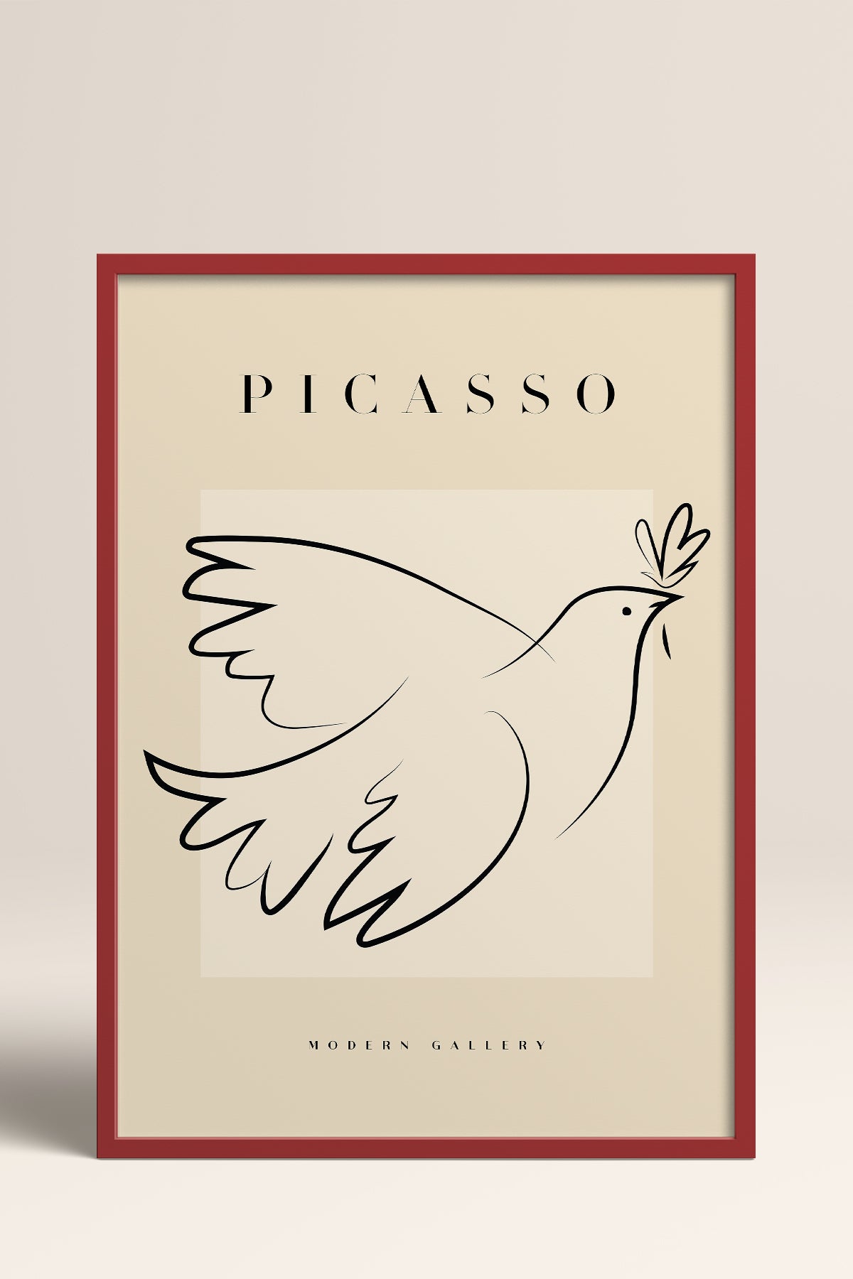 HOMEPACK Ahşap Çerçeveli Tablo Çerçeveli Poster Sanatsal Modern Duvar Dekoru PICASSO-31