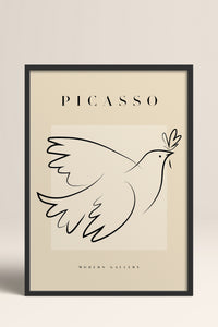 HOMEPACK Ahşap Çerçeveli Tablo Çerçeveli Poster Sanatsal Modern Duvar Dekoru PICASSO-31