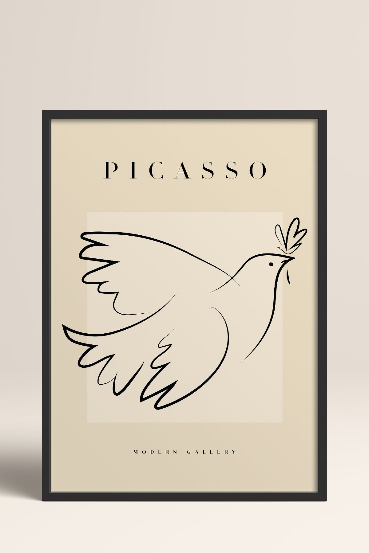 HOMEPACK Ahşap Çerçeveli Tablo Çerçeveli Poster Sanatsal Modern Duvar Dekoru PICASSO-31