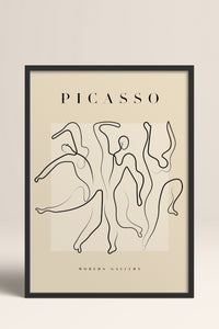 HOMEPACK Ahşap Çerçeveli Tablo Çerçeveli Poster Sanatsal Modern Duvar Dekoru PICASSO-33