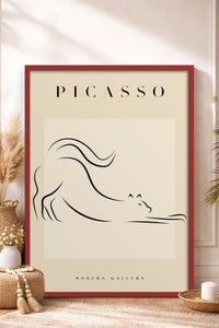 HOMEPACK Ahşap Çerçeveli Tablo Çerçeveli Poster Sanatsal Modern Duvar Dekoru PICASSO-35