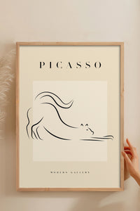 HOMEPACK Ahşap Çerçeveli Tablo Çerçeveli Poster Sanatsal Modern Duvar Dekoru PICASSO-35
