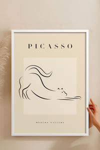 HOMEPACK Ahşap Çerçeveli Tablo Çerçeveli Poster Sanatsal Modern Duvar Dekoru PICASSO-35