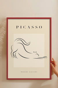 HOMEPACK Ahşap Çerçeveli Tablo Çerçeveli Poster Sanatsal Modern Duvar Dekoru PICASSO-35