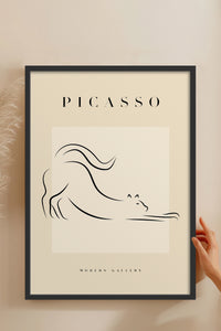 HOMEPACK Ahşap Çerçeveli Tablo Çerçeveli Poster Sanatsal Modern Duvar Dekoru PICASSO-35